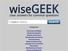 Tablet Screenshot of m.wisegeek.com